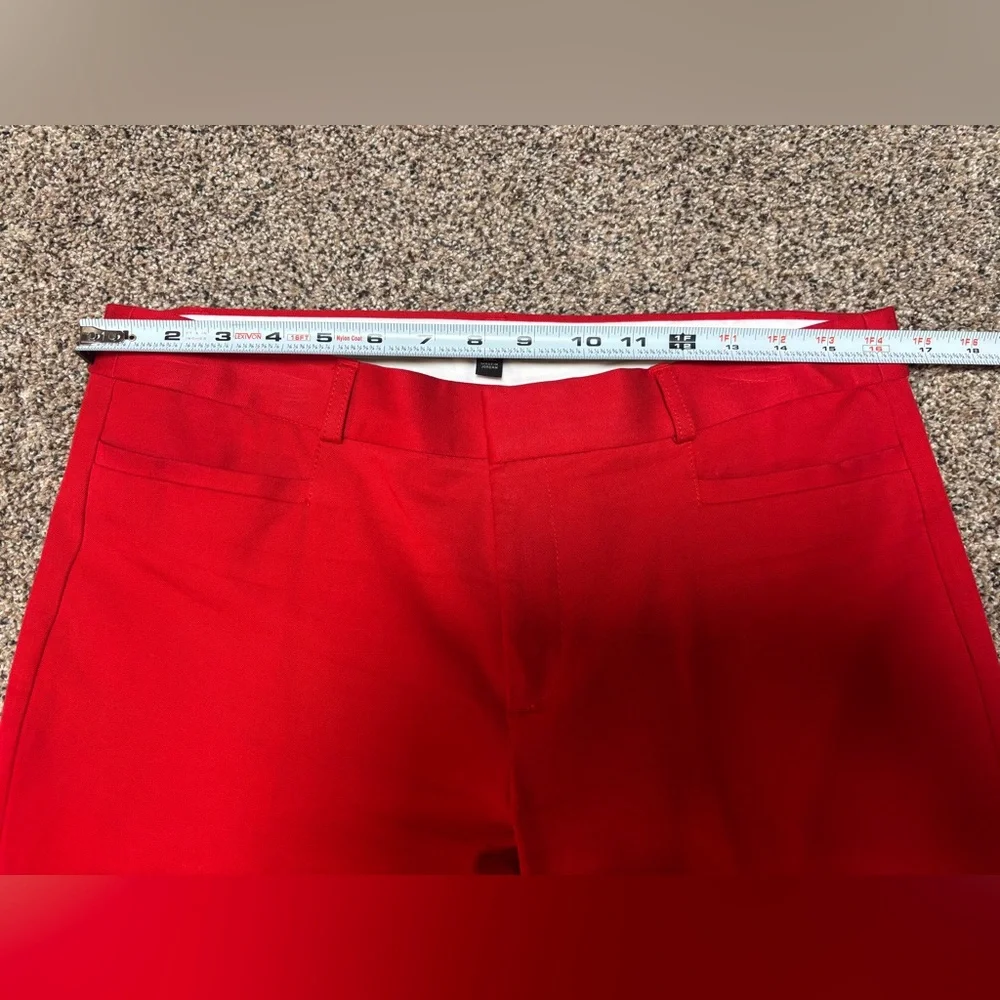 BANANA REPUBLIC Womens “Sloan" Stretch Twill Pant Red, size 10 long - Picture 4 of 7